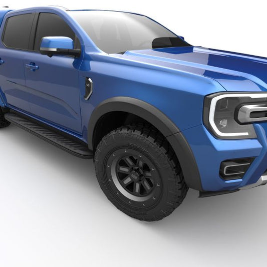 EGR Matt Black Smooth fender flares 40mm for Ford Ranger DC & EC (Wildtrak) (23-) (full set)