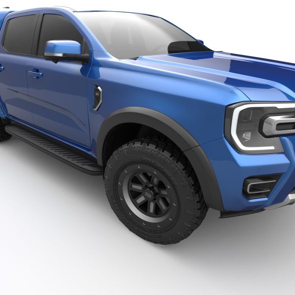 EGR Matt Black Smooth fender flares 40mm for Ford Ranger DC & EC (Wildtrak) (23-) (full set)