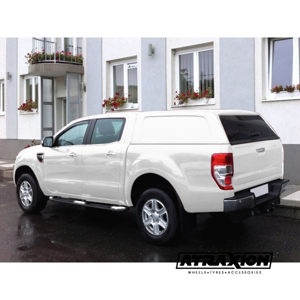 Hardtop Aeroklas Commercial for Ford Ranger Double Cab (2012 - 22) in PMECS copper red -No side windows -with central locking