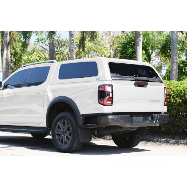 Hardtop Aeroklas Stylish for Ford Ranger Double Cab (23-) -one pop-out & one pop-up side windows -with central locking