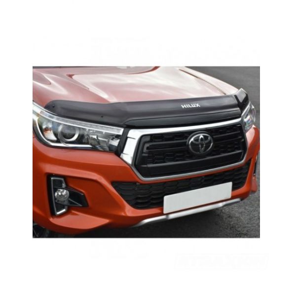 Trux dark smoke Bonnet guard for Toyota Hilux DC (16-18) (with logo "Hilux)