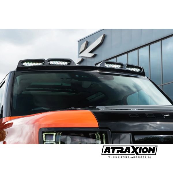 Front Roof Shield with Quadruple LED Lights for Land Rover Defender 90/110