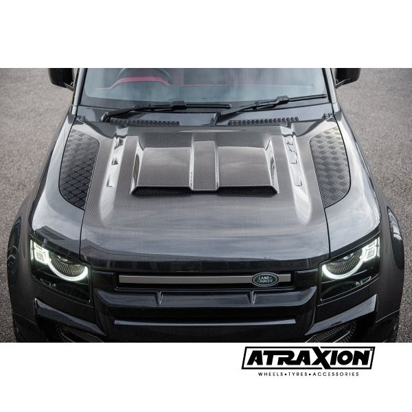 Exposed Carbon Front Bonnet replacement for Land Rover Defender 90/110