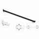 Rhinoman black roofbar(s)+leg kit - 1200mm - (for Rhinoman hardtop)