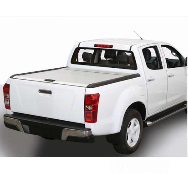 RealTruck - Mountain Top MTR Rollcover in silver for Toyota Hilux XC (05-16) - Incl locking bracket for tailgate