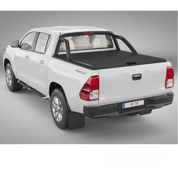 RealTruck - Mountain Top MTRA Rollcover in black for Toyota Hilux DC (16-) - Knife-proof lamellas