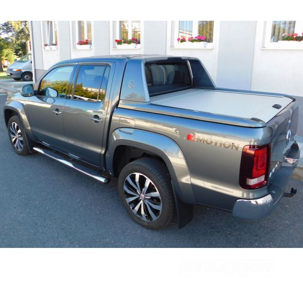RealTruck - Mountain Top MTR Rollcover in silver for Volkswagen Amarok DC (10-22) - Incl locking bracket for tailgate