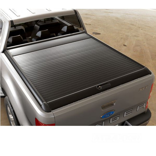 RealTruck - Mountain Top MTR Rollcover in black for Ford Ranger DC (non Wildtrak) (11-22) - Incl locking bracket for tailgate