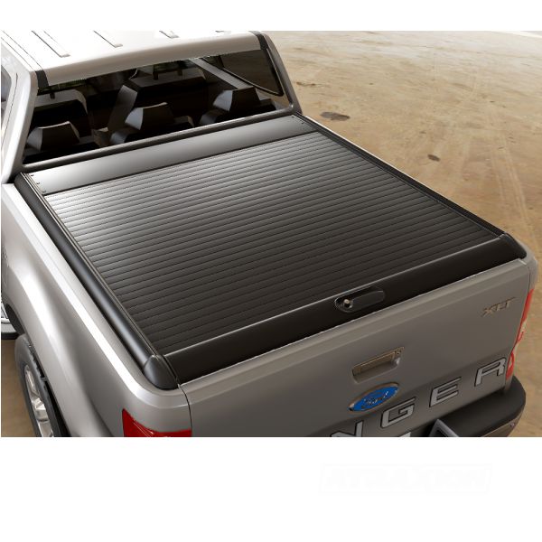RealTruck - Mountain Top MTR Rollcover in black for Ford Ranger DC (non Wildtrak) (11-22) - Incl locking bracket for tailgate