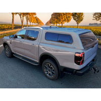 Hardtop Aeroklas Stylish for Ford Ranger Double Cab (23-) -Sliding side windows -with central locking
