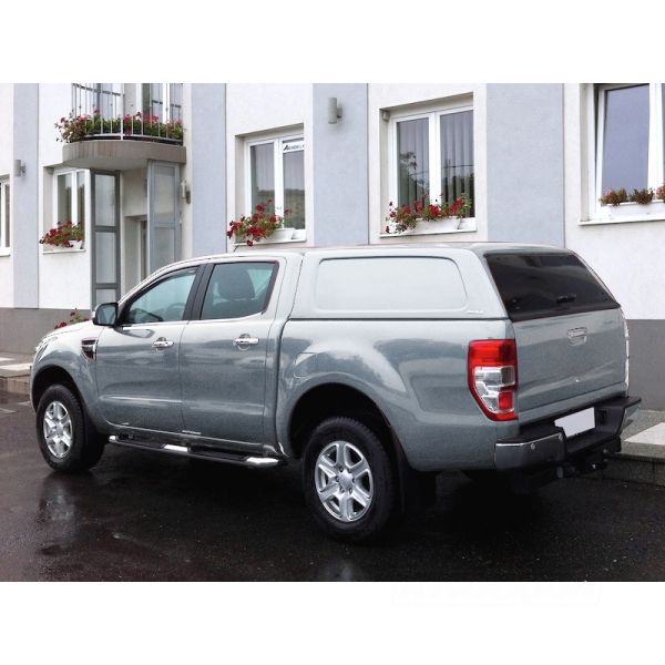 Hardtop Aeroklas Commercial for Ford Ranger Double Cab (2012 - 22) in PMECS copper red -No side windows -with central locking