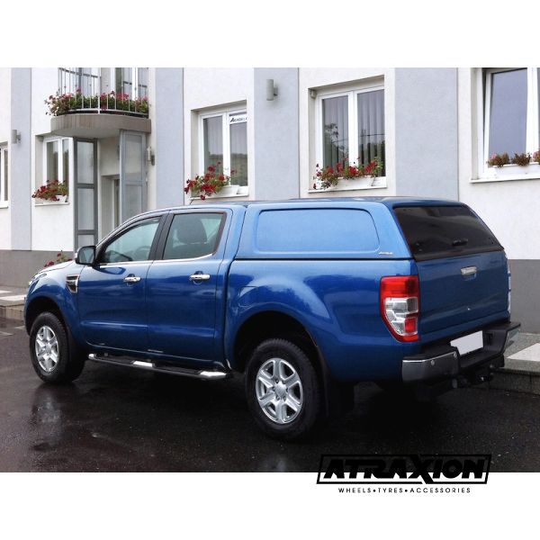 Hardtop Aeroklas Commercial for Ford Ranger Double Cab (2012 - 22) in PMECS copper red -No side windows -with central locking