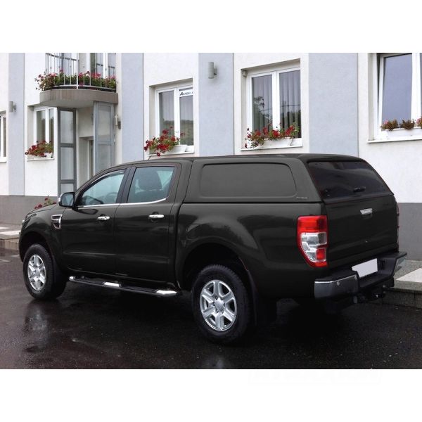 Hardtop Aeroklas Commercial for Ford Ranger Double Cab (2012 - 22) in PMECS copper red -No side windows -with central locking
