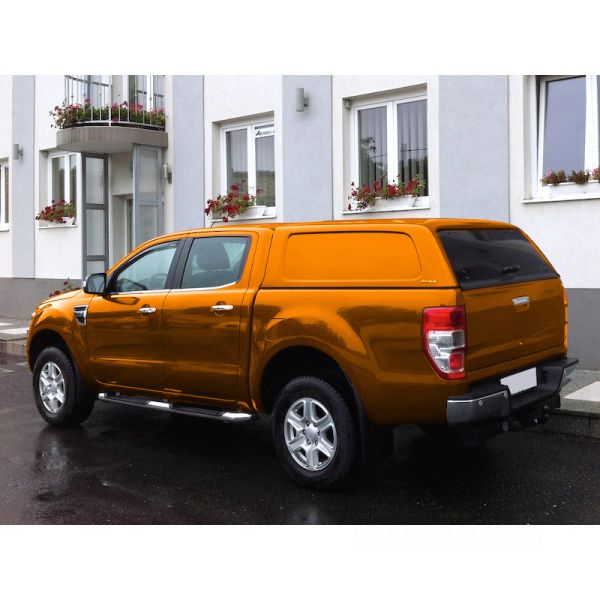 Hardtop Aeroklas Commercial for Ford Ranger Double Cab (2012 - 22) in PMECS copper red -No side windows -with central locking
