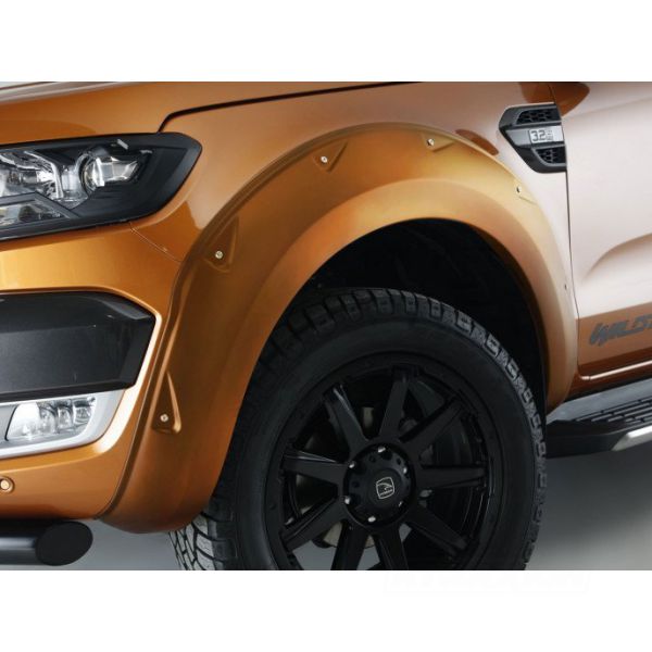 Trux Pride Orange Xtreme fender flares 35mm for Ford Ranger DC (16-18) (full set)