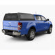 Hardtop Aluminium Rhinoman Xtreme for Ford Ranger Double Cab (12-22) in Matt Black -lift-up windows & lift up rear window