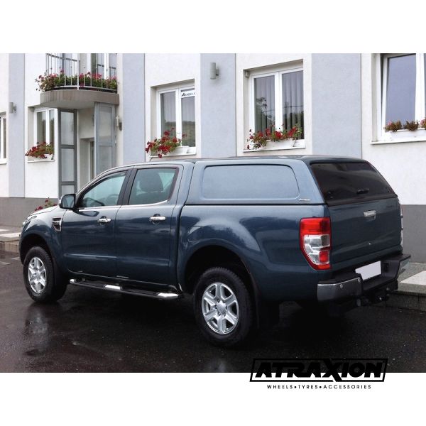 Hardtop Aeroklas Commercial for Ford Ranger Double Cab (2012 - 22) in PMECS copper red -No side windows -with central locking