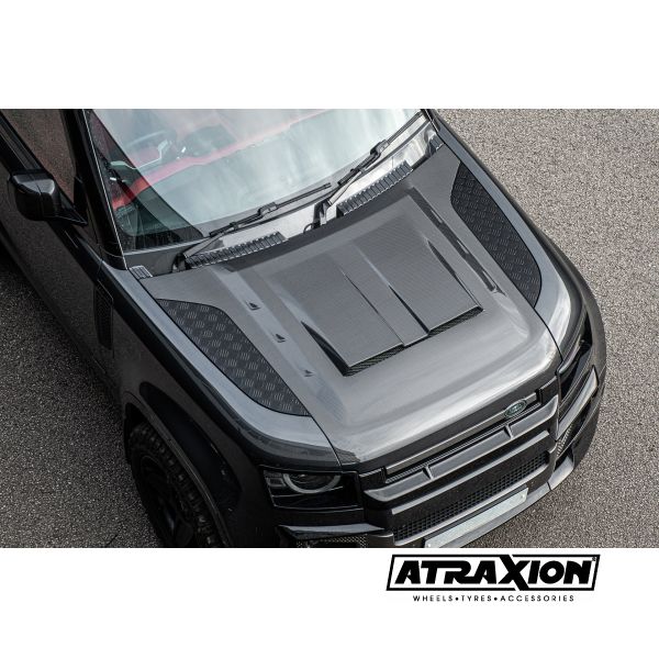 Remplacement du capot avant en carbone exposé pour Land Rover Defender 90/110