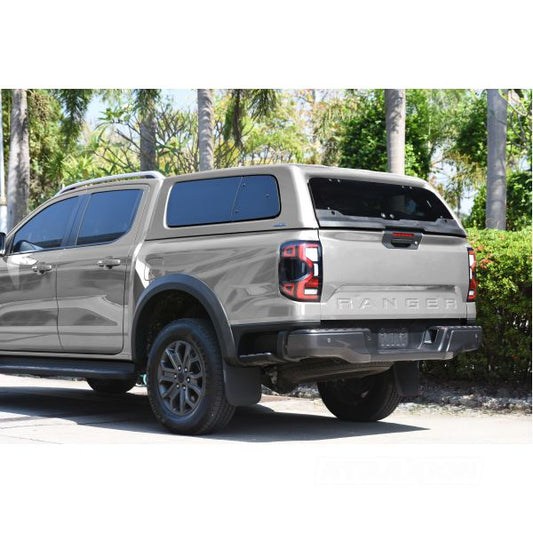 Hardtop Aeroklas Stylish for Ford Ranger Double Cab (23-) -one pop-out & one pop-up side windows -with central locking
