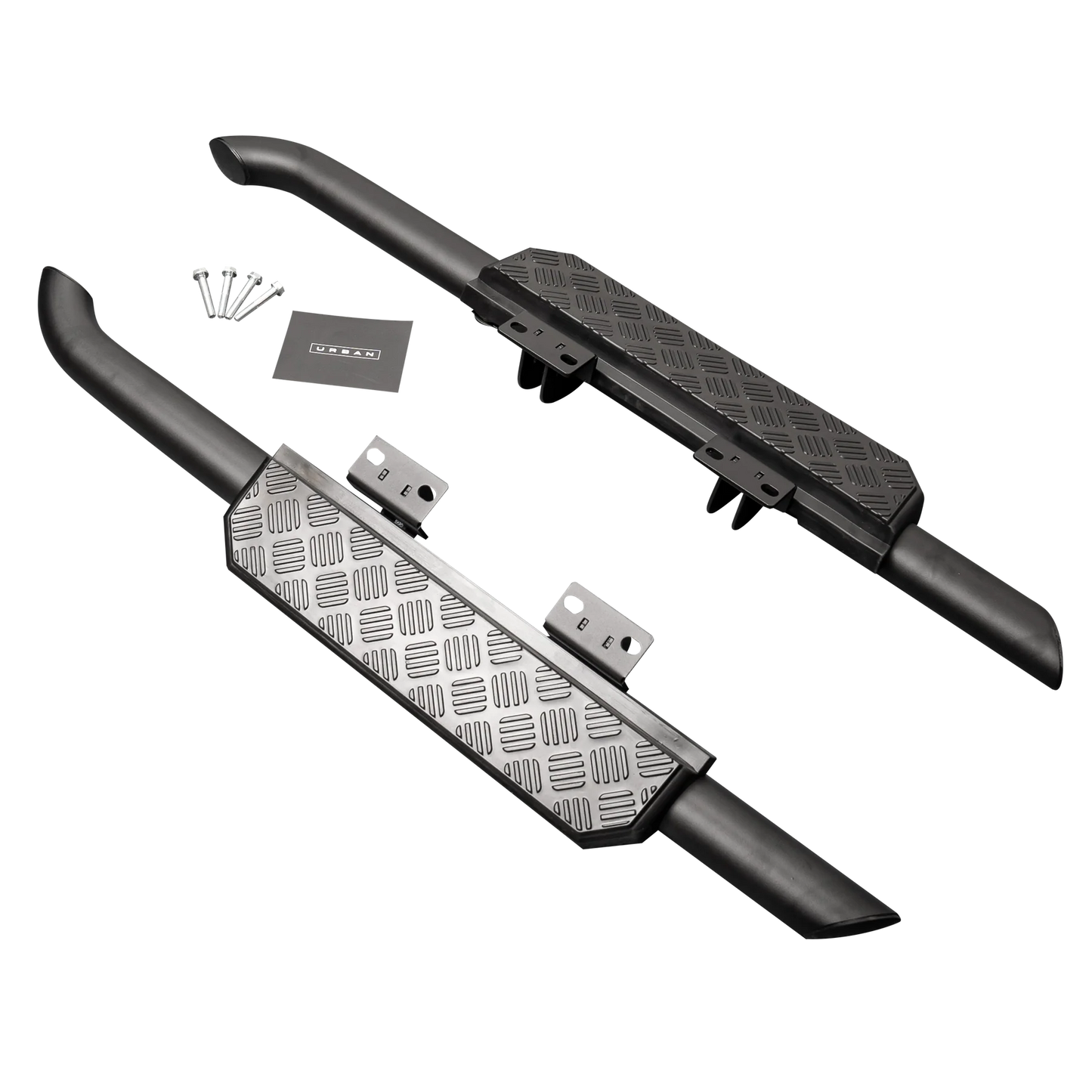 URBAN Black Shadow Side Steps - Geruite afwerking 90