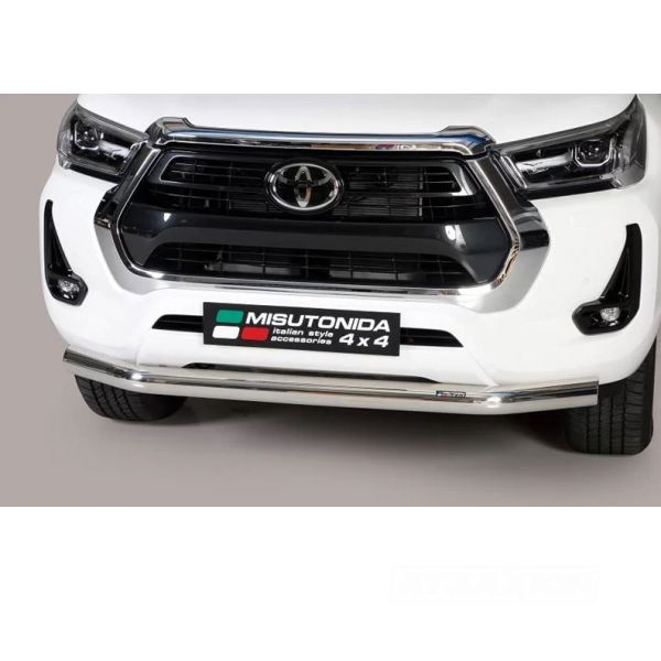 Misutonida inox Front protection bar 63mm for Hilux ( 21-) -EU -cert