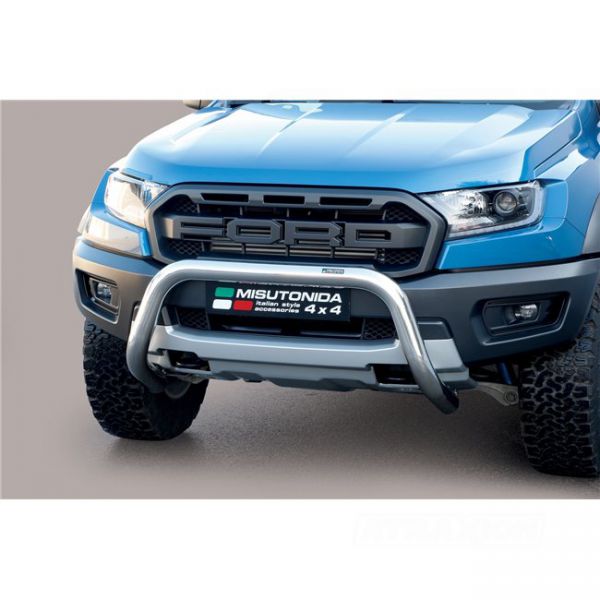 Misutonida inox Bullbar 76mm for Ranger Raptor (19-22) -EU -cert