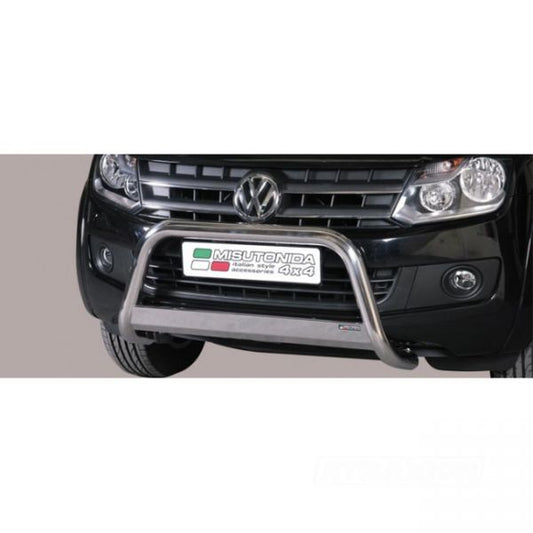 Misutonida inox in black coating Bullbar with crossbar 63mm for Amarok (Trend Line) ( 10-) -EU -cert