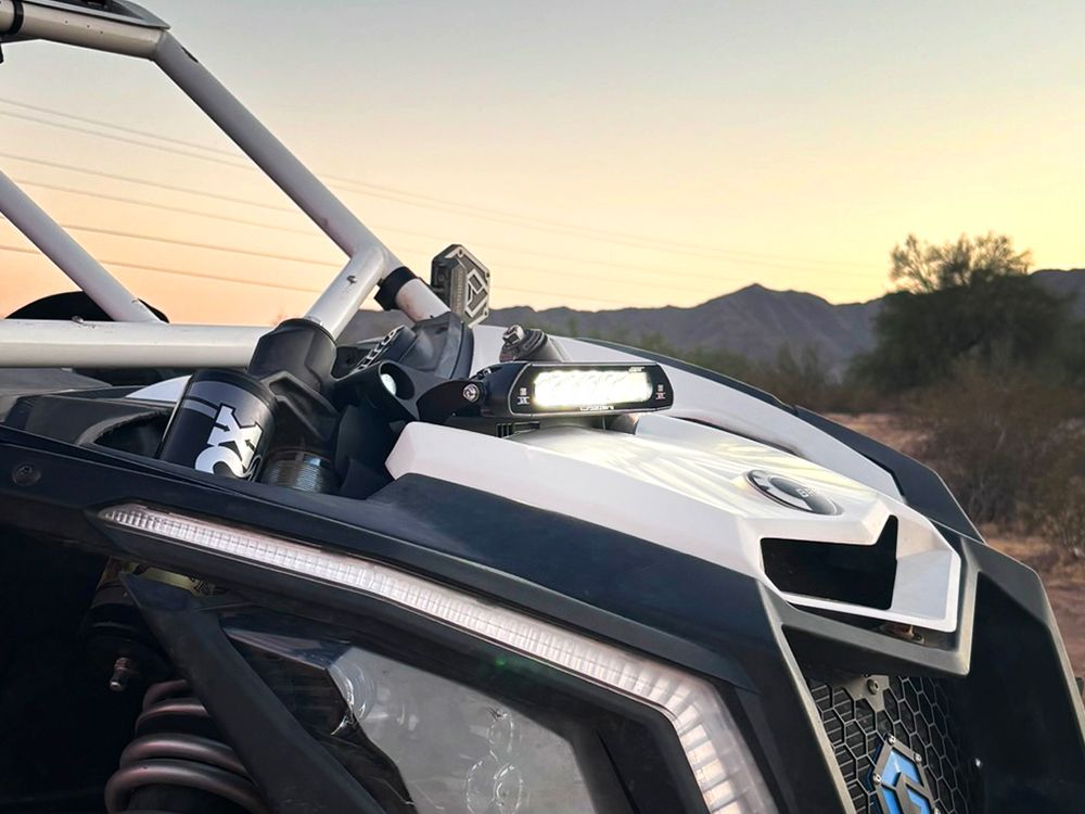 Can-Am Maverick X3 (2017+) - Support de barre lumineuse pour tour d'amortisseur (Linéaire-6)