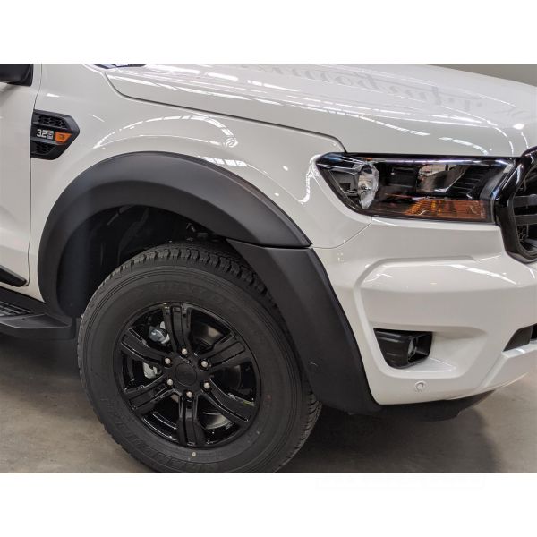EGR Matt Black Smooth fender flares 40mm for Ford Ranger DC (Wildtrak) (19-22) (full set)