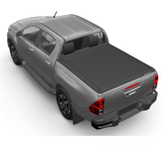 RealTruck - Mountain Top EVOm Manual Rollcover in black for Toyota Hilux DC (16-)