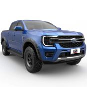EGR Matt Black Extreme (bolt on look) fender flares 40mm for Ford Ranger DC & EC (Wildtrak) (23-) (full set)