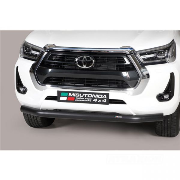 Misutonida inox bullbar with crossbar 63mm for Hilux (21-) DC/EC -EU -cert