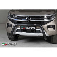 Misutonida inox in black coating Bullbar 76mm for Amarok (23-) -EU -cert