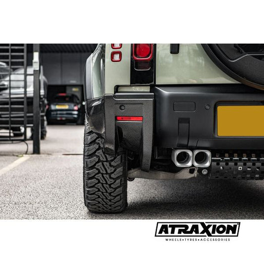 Pare-chocs arrière en carbone apparent pour Land Rover Defender 90/110