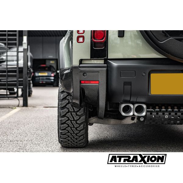 Pare-chocs arrière en carbone apparent pour Land Rover Defender 90/110