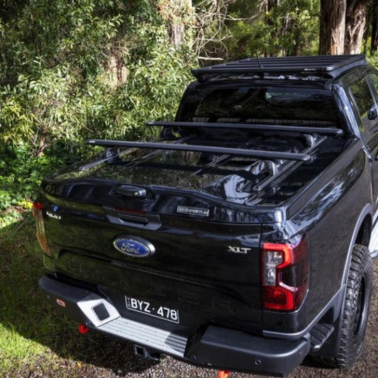 ARB Sportlid V in PRIMER for Ford Ranger & Ranger Raptor DC (23-) Contact us for installing with OE plastic spoiler - Add 176014 for interior light & central locking