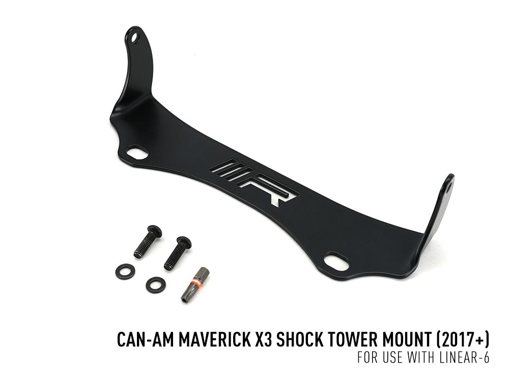 Can-Am Maverick X3 (2017+) - Support de barre lumineuse pour tour d'amortisseur (Linéaire-6)